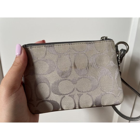 Coach Corner Zip Wristlet - Picture 2 of 4